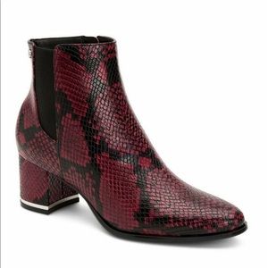 Calvin Klein Fioranna Snake Print Booties